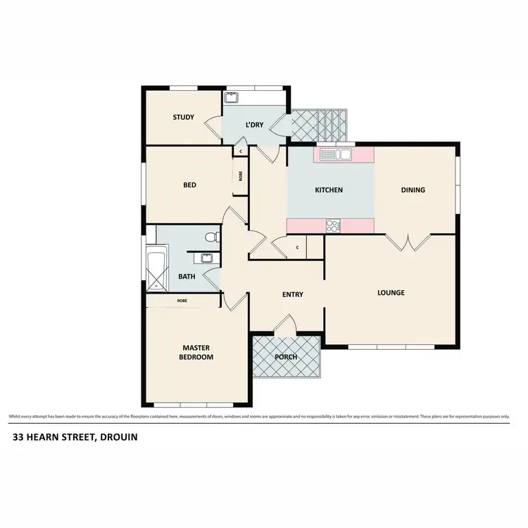 Floorplan of Homely house listing, 33 Hearn Street, Drouin VIC 3818