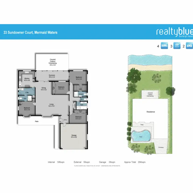 Floorplan of Homely house listing, 33 Sundowner Court, Mermaid Waters QLD 4218