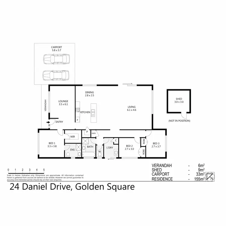 Floorplan of Homely house listing, 24 Daniel Drive, Golden Square VIC 3555