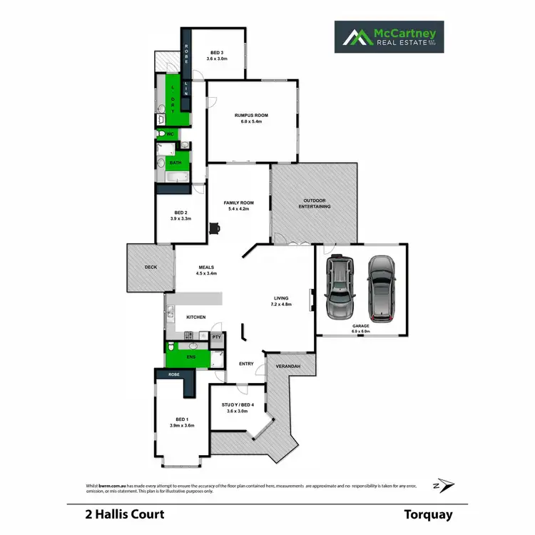 Floorplan of Homely house listing, 2 Hallis Court, Torquay VIC 3228