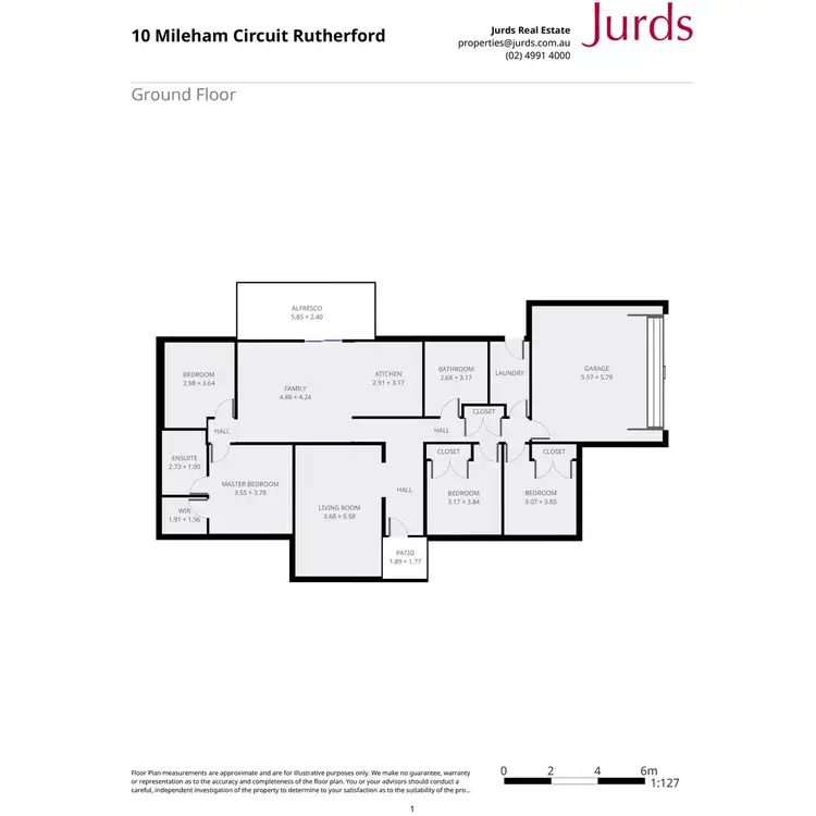 Floorplan of Homely house listing, 10 Mileham Circuit, Rutherford NSW 2320