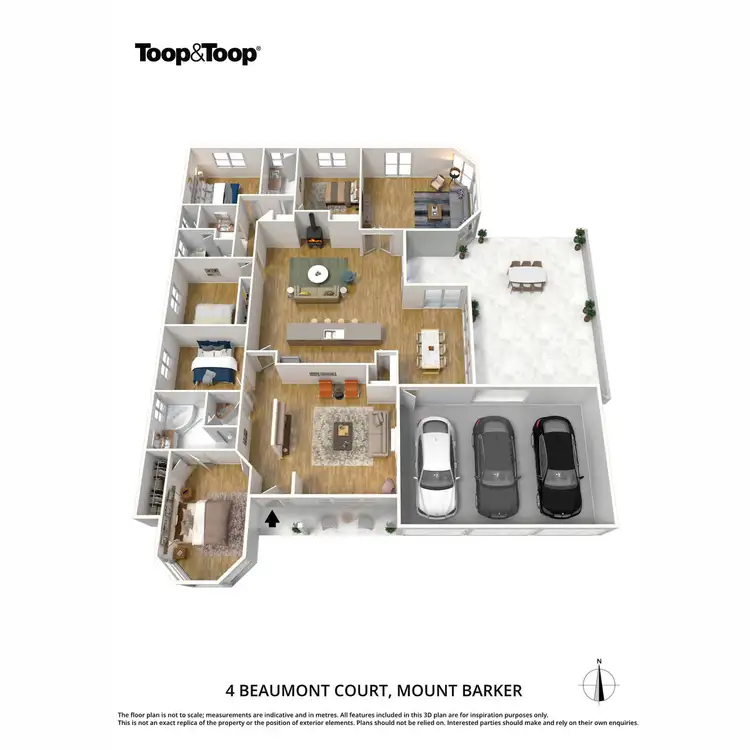 Floorplan of Homely house listing, 4 Beaumont Court, Mount Barker SA 5251