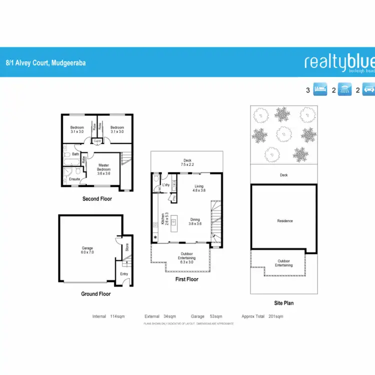 Floorplan of Homely townhouse listing, 8/1 Alvey Court, Mudgeeraba QLD 4213