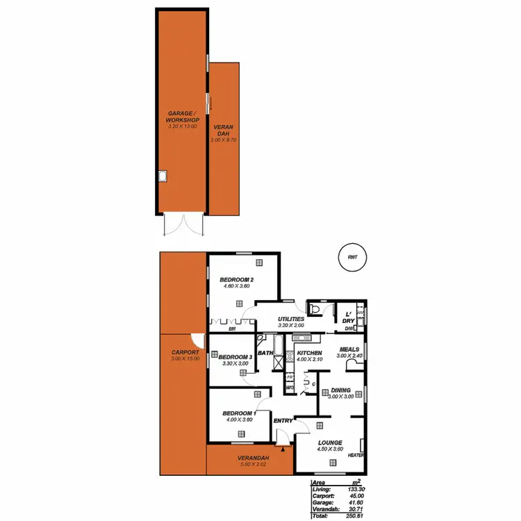 Floorplan of Homely house listing, 13 Australian Avenue, Clovelly Park SA 5042