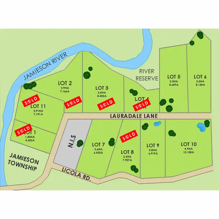 Floorplan of Homely land listing, LOT 5 Cinnabar Lane, Jamieson VIC 3723