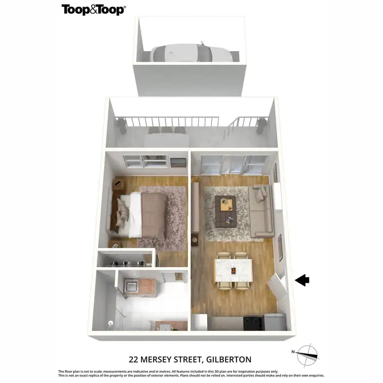 Floorplan of Homely apartment listing, 22 Mersey Street, Gilberton SA 5081