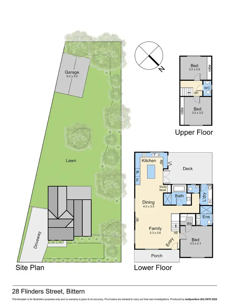 Floorplan of Homely house listing, 28 Flinders Street, Bittern VIC 3918