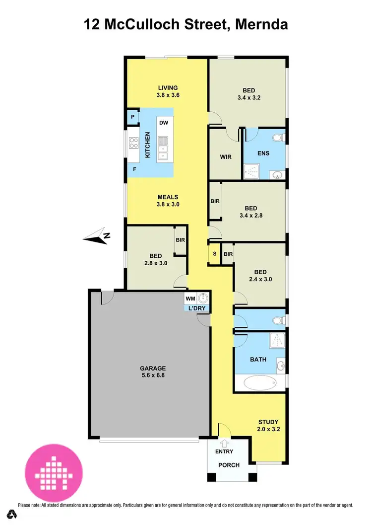 Floorplan of Homely house listing, 12 McCulloch Street, Mernda VIC 3754