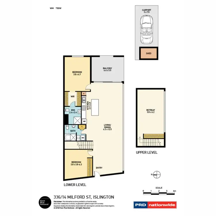 Floorplan of Homely apartment listing, 336/14 Milford Street, Islington NSW 2296