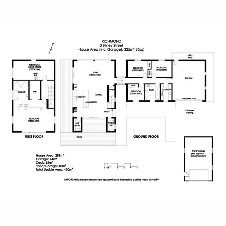 Floorplan of Homely house listing, 3-5 Bilney Street, Richmond TAS 7025