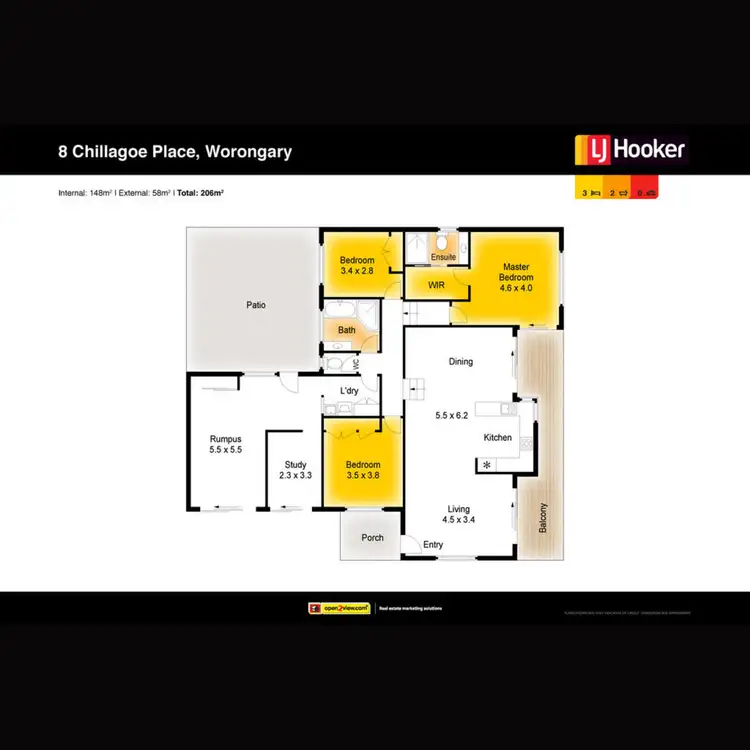 Floorplan of Homely house listing, 8 Chillagoe Place, Worongary QLD 4213