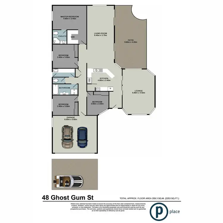 Floorplan of Homely house listing, 48 Ghost Gum Street, Bellbowrie QLD 4070