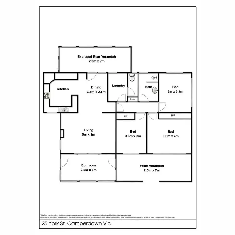 Floorplan of Homely house listing, 25 York Street, Camperdown VIC 3260