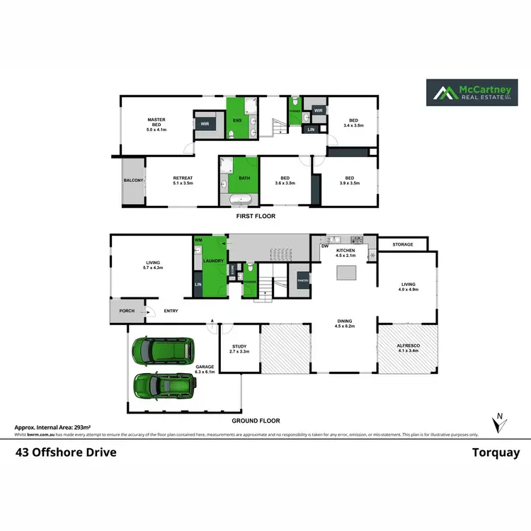 Floorplan of Homely house listing, 43 Offshore Drive, Torquay VIC 3228