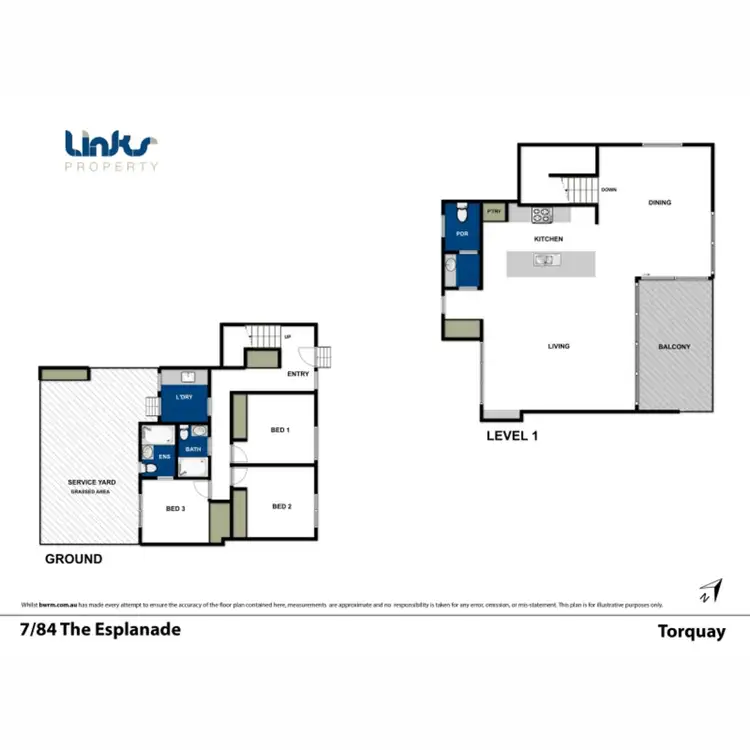 Floorplan of Homely townhouse listing, 7/84 The Esplanade, Torquay VIC 3228