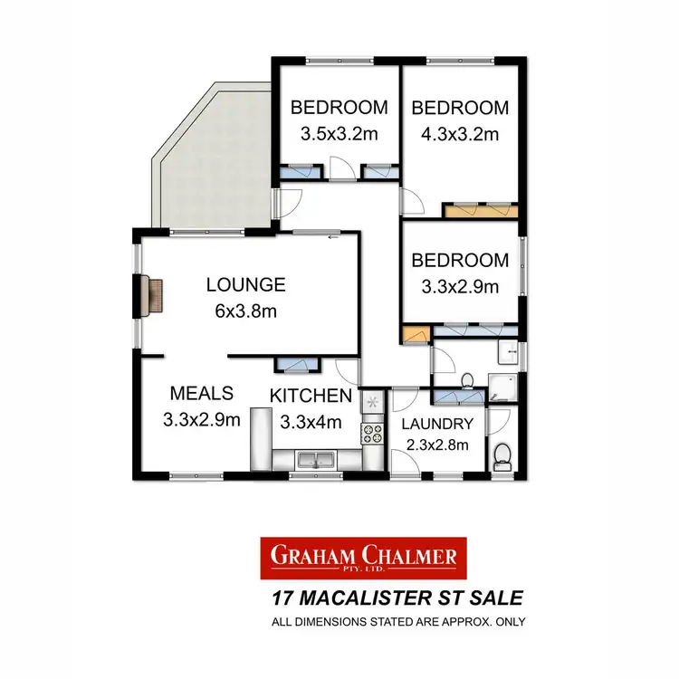 Floorplan of Homely house listing, 17 Macalister Street, Sale VIC 3850