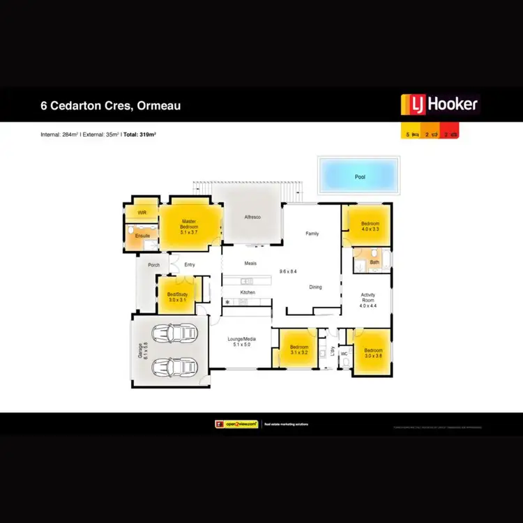 Floorplan of Homely house listing, 6 Cedarton Crescent, Ormeau QLD 4208