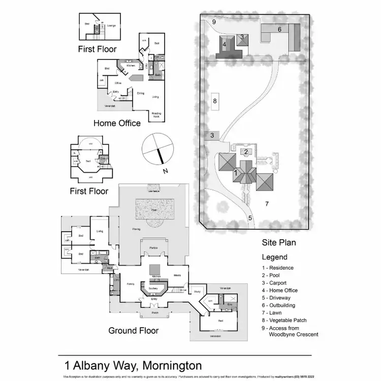 Floorplan of Homely house listing, 1 Albany Way, Mornington VIC 3931