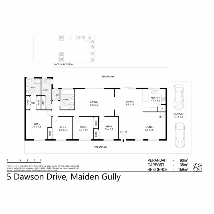 Floorplan of Homely house listing, 5 Dawson Drive, Maiden Gully VIC 3551