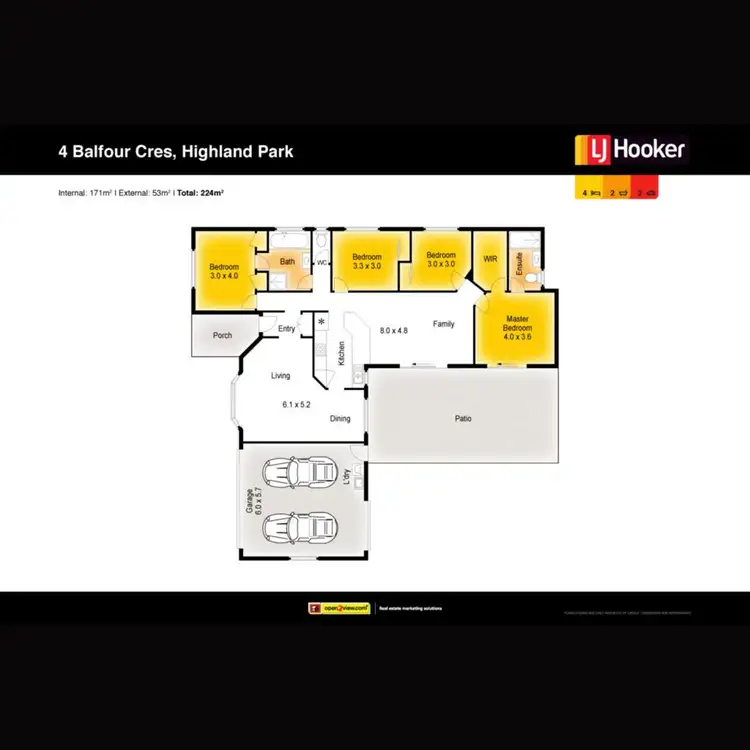 Floorplan of Homely house listing, 4 Balfour Crescent, Highland Park QLD 4211