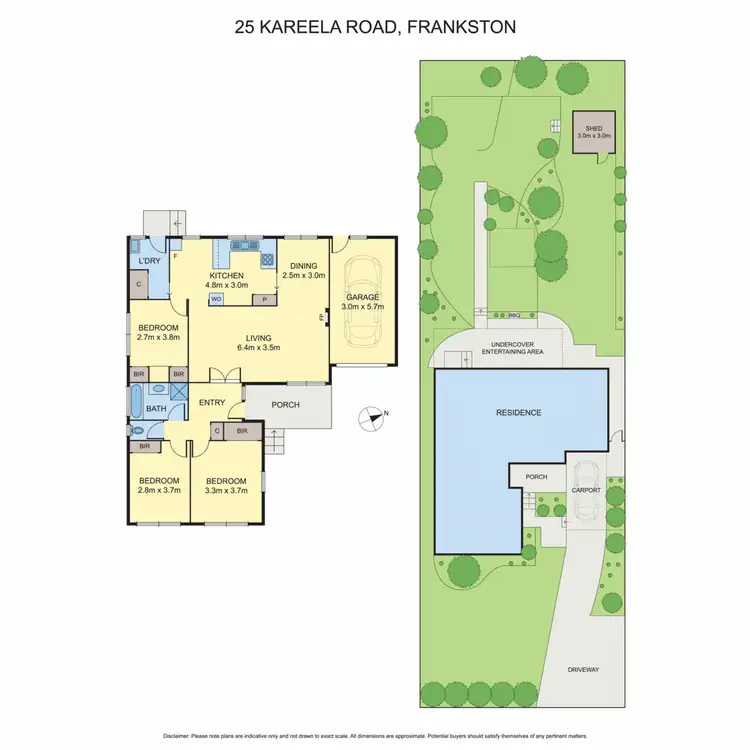 Floorplan of Homely house listing, 25 Kareela Road, Frankston VIC 3199