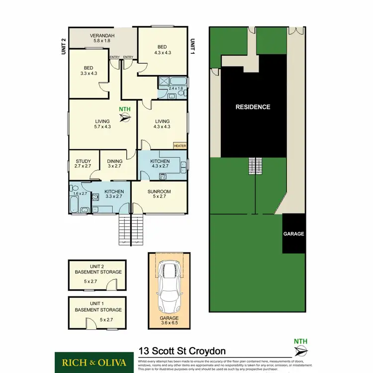 Floorplan of Homely house listing, 13 Scott Street, Croydon NSW 2132