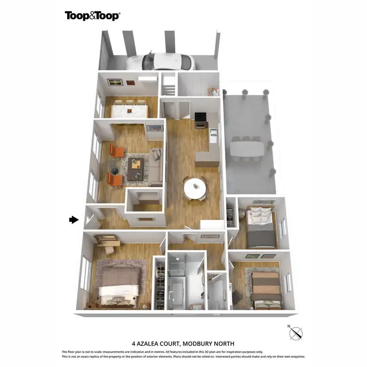 Floorplan of Homely house listing, 4 Azalea Court, Modbury North SA 5092
