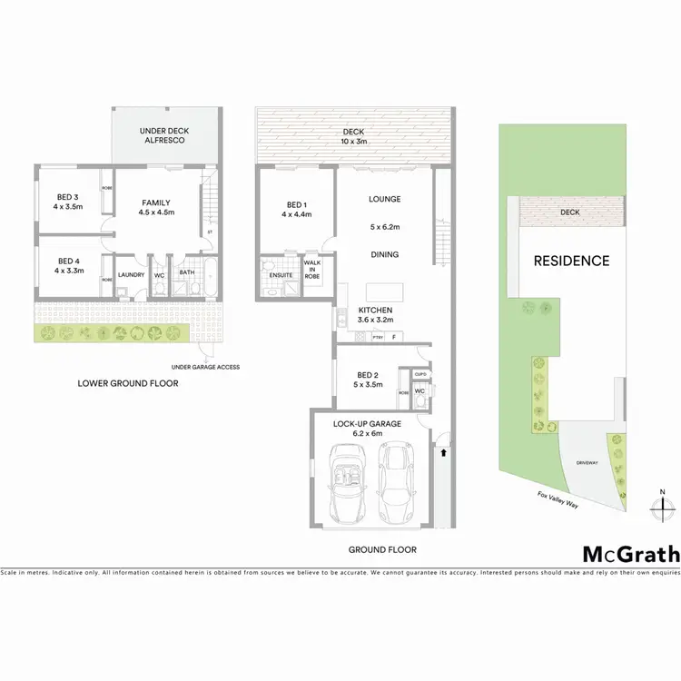Floorplan of Homely semi-detached listing, 1/15 Fox Valley Way, Lennox Head NSW 2478