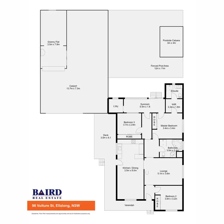 Floorplan of Homely house listing, 98 Vulture Street, Ellalong NSW 2325