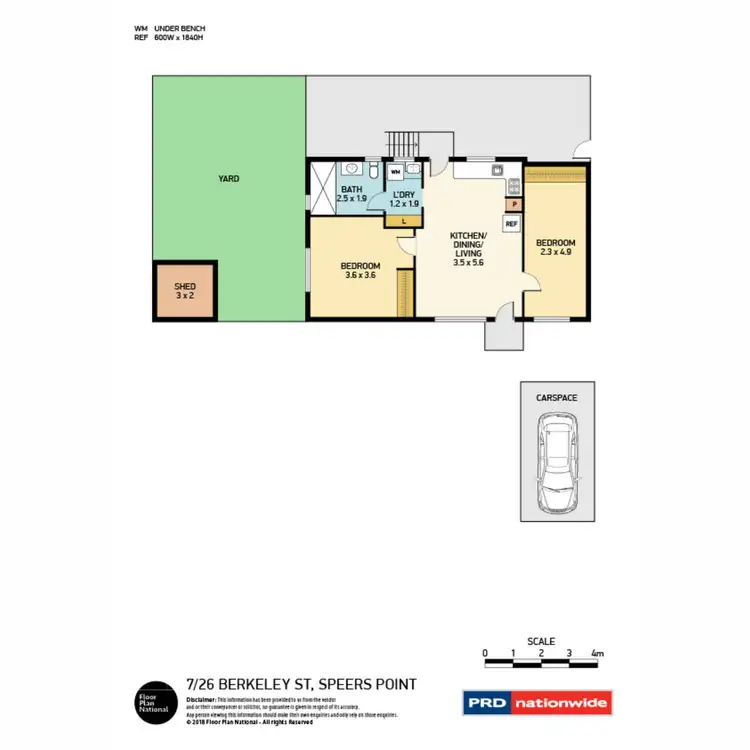 Floorplan of Homely house listing, 7/26 Berkeley Street, Speers Point NSW 2284