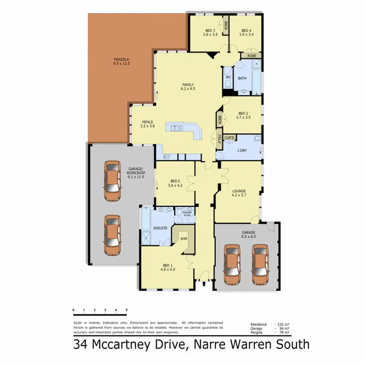 Floorplan of Homely house listing, 34 Mccartney Drive, Narre Warren South VIC 3805