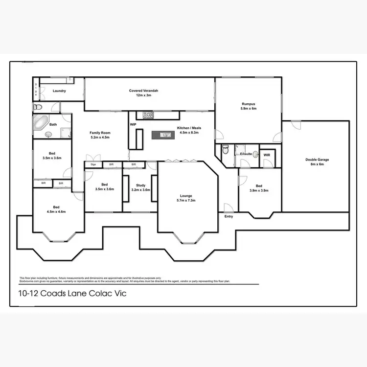 Floorplan of Homely house listing, 10-12 Coads Lane, Colac VIC 3250