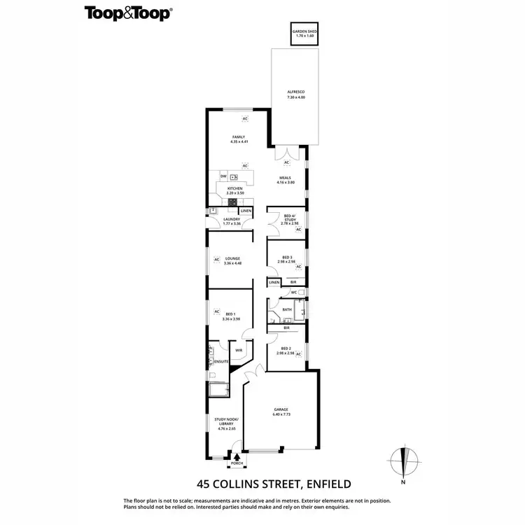 Floorplan of Homely house listing, 45 Collins Street, Enfield SA 5085