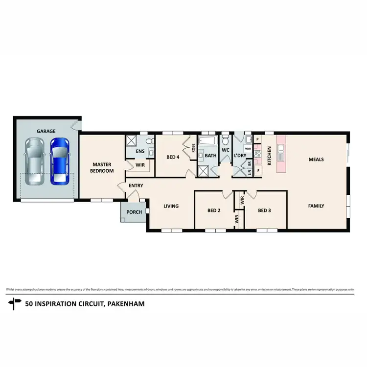 Floorplan of Homely house listing, 50 Inspiration Circuit, Pakenham VIC 3810