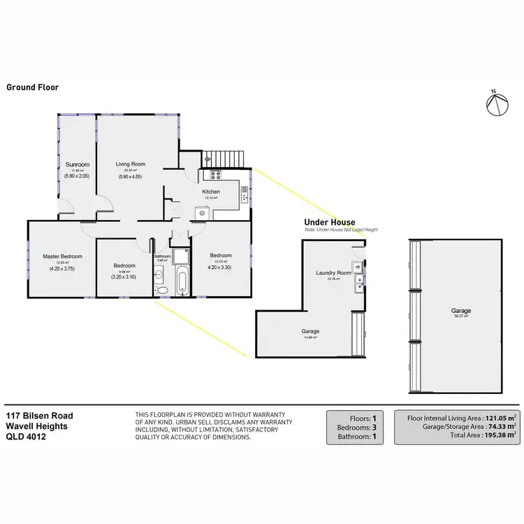 Floorplan of Homely house listing, 117 Bilsen Road, Wavell Heights QLD 4012