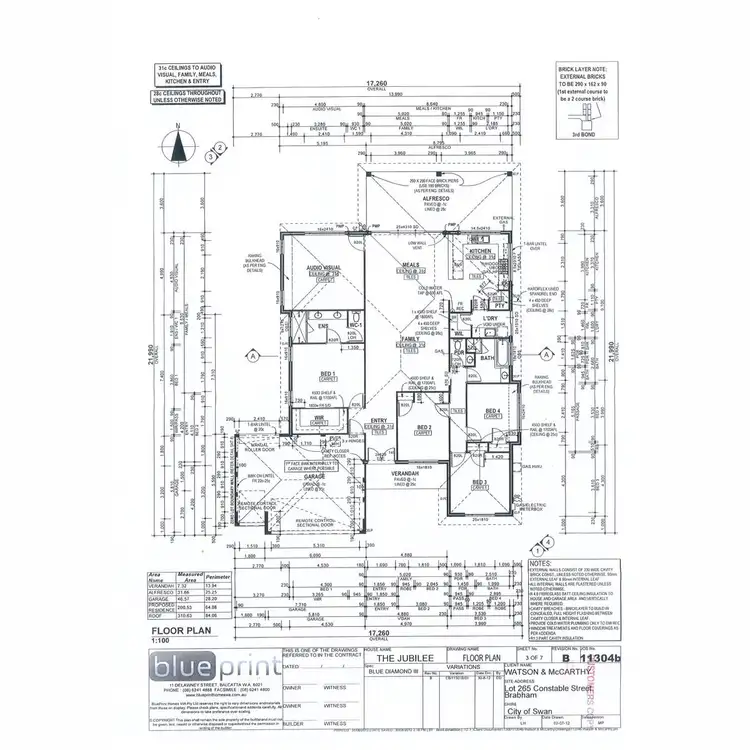 Floorplan of Homely house listing, 10 Constable Street, Brabham WA 6055