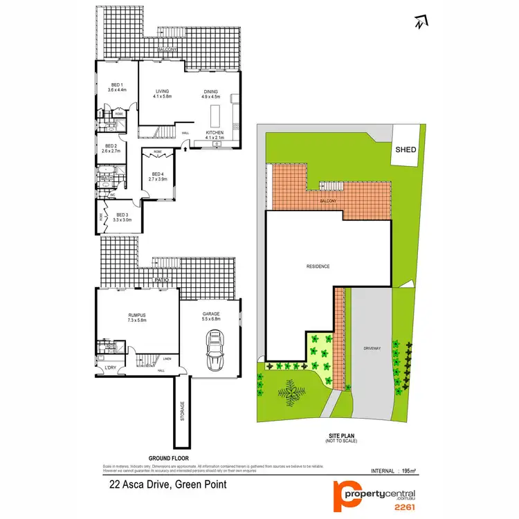 Floorplan of Homely house listing, 22 Asca Drive, Green Point NSW 2251