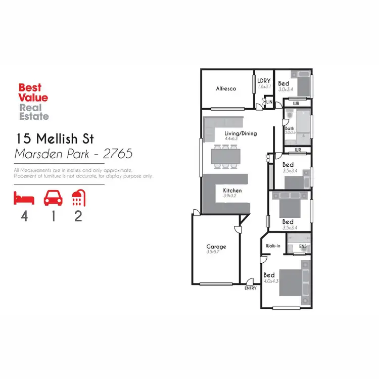 Floorplan of Homely house listing, 15 Mellish Street, Marsden Park NSW 2765
