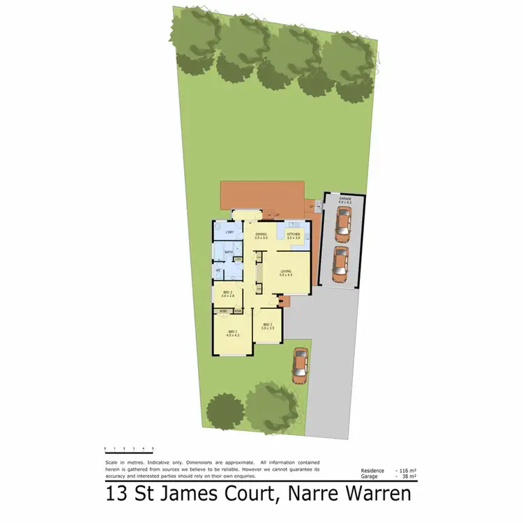 Floorplan of Homely house listing, 13 St James Court, Narre Warren VIC 3805