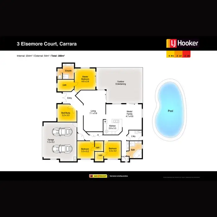 Floorplan of Homely house listing, 3 Elsemore Court, Carrara QLD 4211