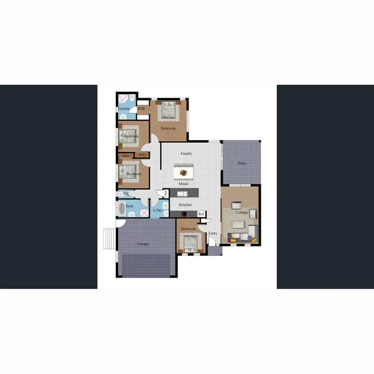 Floorplan of Homely house listing, 13 Lanikai Place, Mount Low QLD 4818