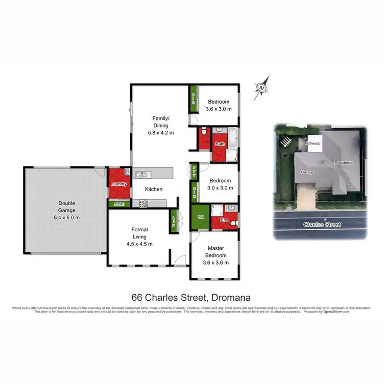 Floorplan of Homely house listing, 66 Charles Street, Dromana VIC 3936