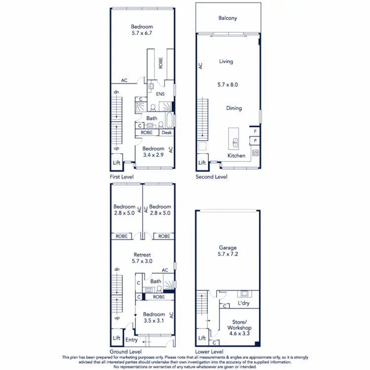 Floorplan of Homely townhouse listing, 56 Skyline Drive, Maribyrnong VIC 3032