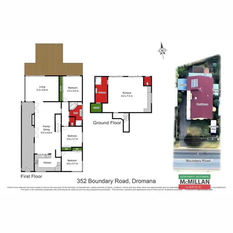 Floorplan of Homely house listing, 352 Boundary Road, Dromana VIC 3936