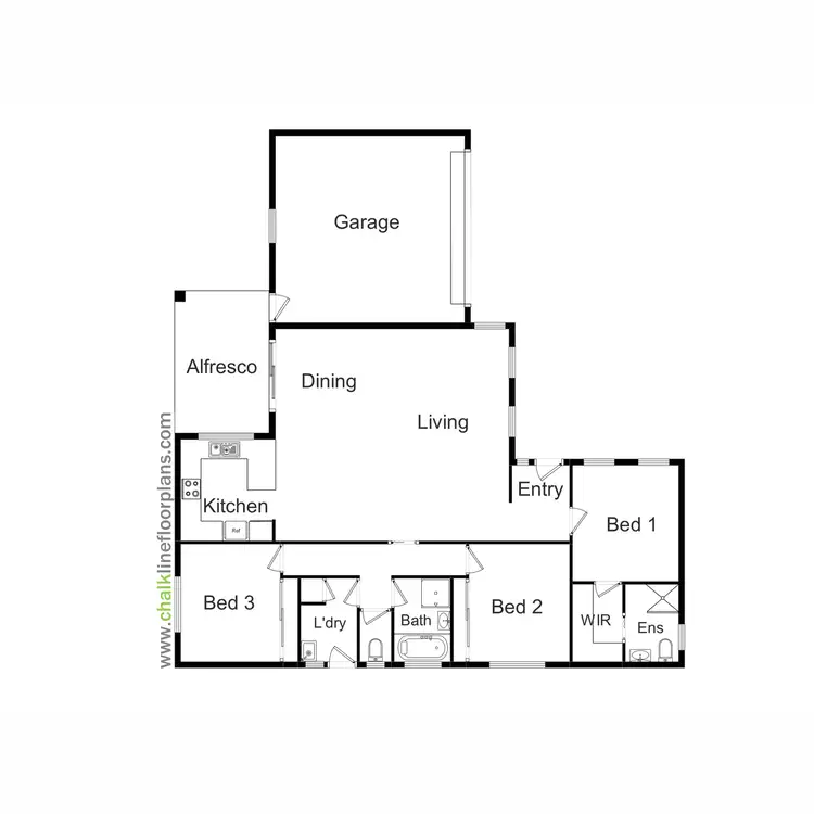 Floorplan of Homely unit listing, 2/77 Cambridge Drive, Mansfield VIC 3722