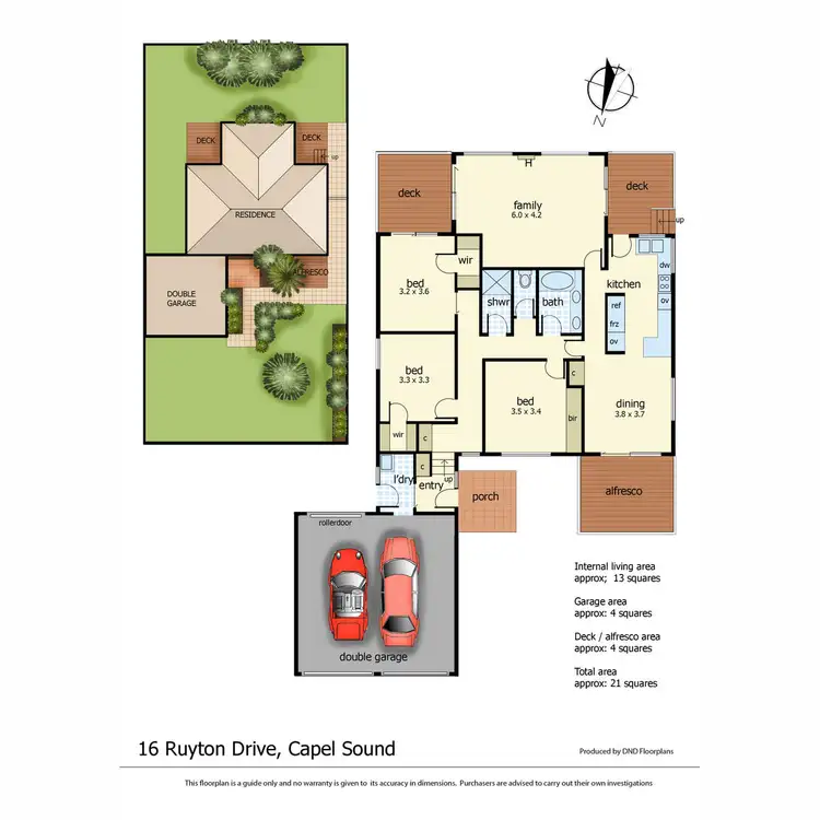 Floorplan of Homely house listing, 16 Ruyton Drive, Capel Sound VIC 3940