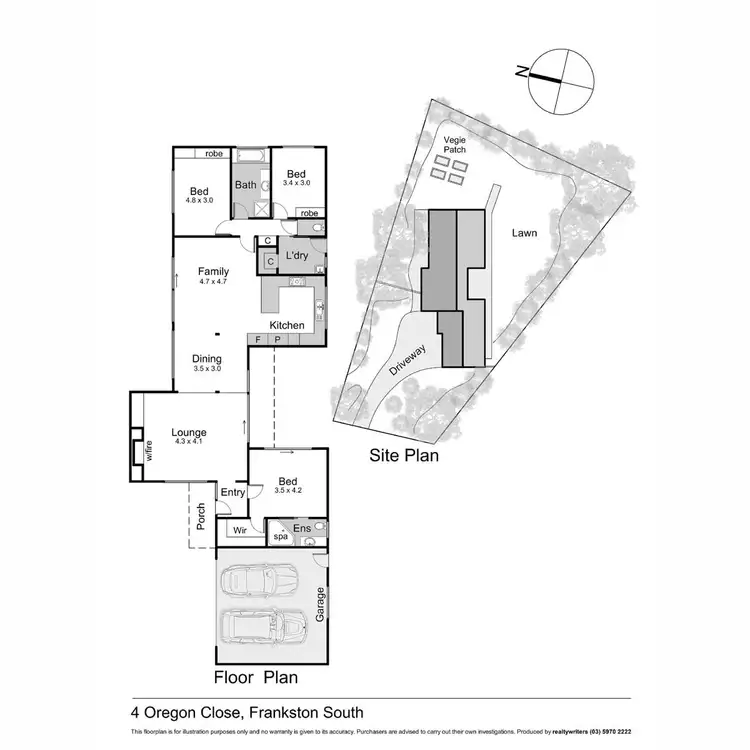 Floorplan of Homely house listing, 4 Oregon Close, Frankston South VIC 3199