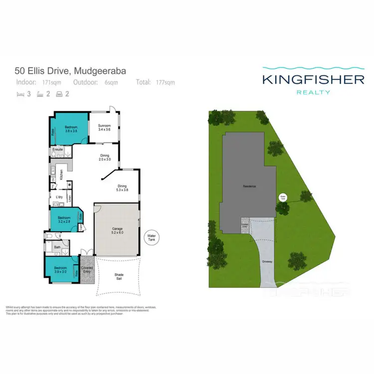 Floorplan of Homely house listing, 50 Ellis Drive, Mudgeeraba QLD 4213
