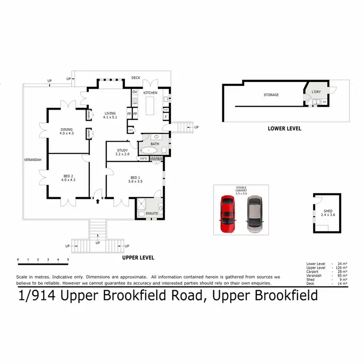 Floorplan of Homely rural property listing, 1/914 Upper Brookfield Road, Upper Brookfield QLD 4069