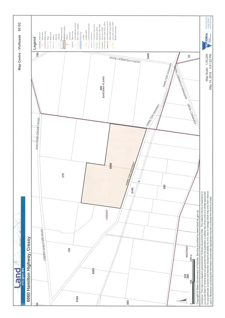 Floorplan of Homely rural property listing, 6060 Hamilton Highway, Cressy VIC 3322